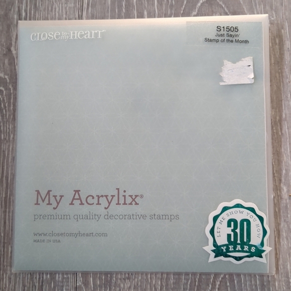 Close To My Heart Acrylic Stamps Just Sayin New Scrapbooking Card Making - Picture 2 of 2